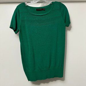 Green textured top